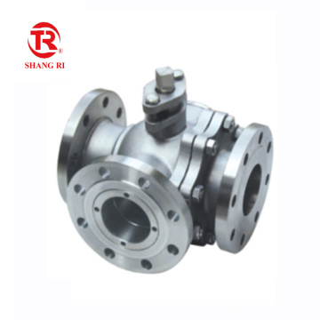 API CE Factory Hot Sale Steel Flange L T Port 3-Way Ball Valve